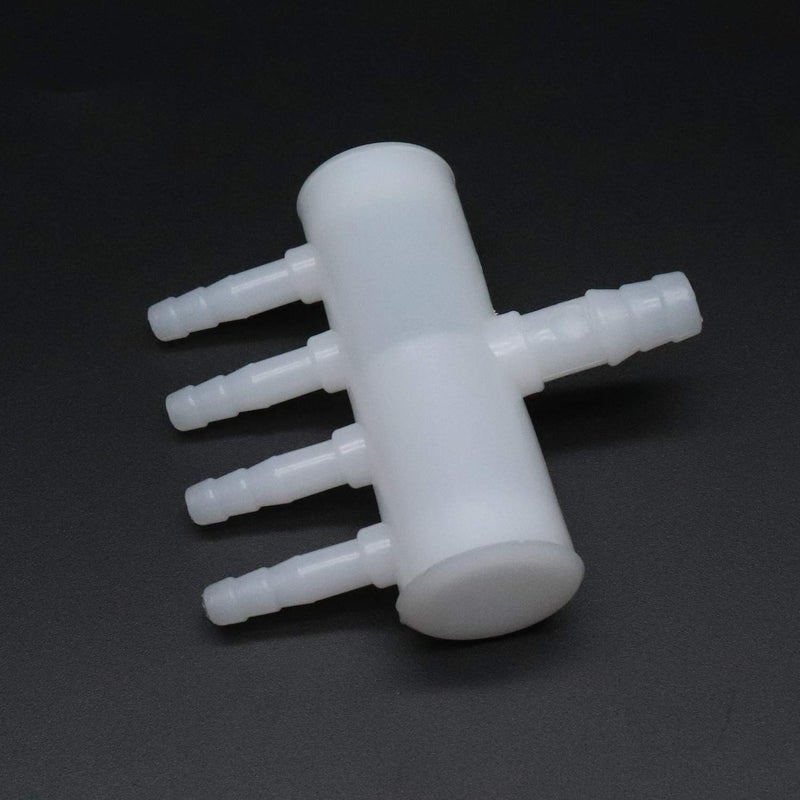 Xiaoyztan 5 Pcs Aquarium 4-Way Air Line Plastic Splitter Air Pump Tubing Connector for Air Flow Diffusion - Image 5